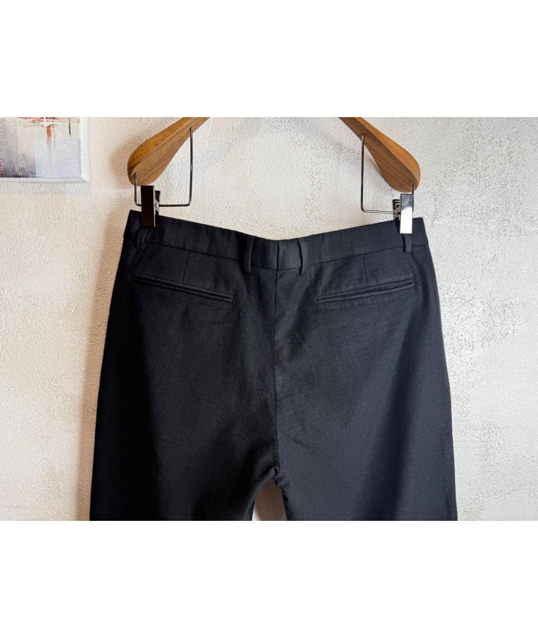 DIOR HOMME Черные шерстяные классические брюки, фото 4
