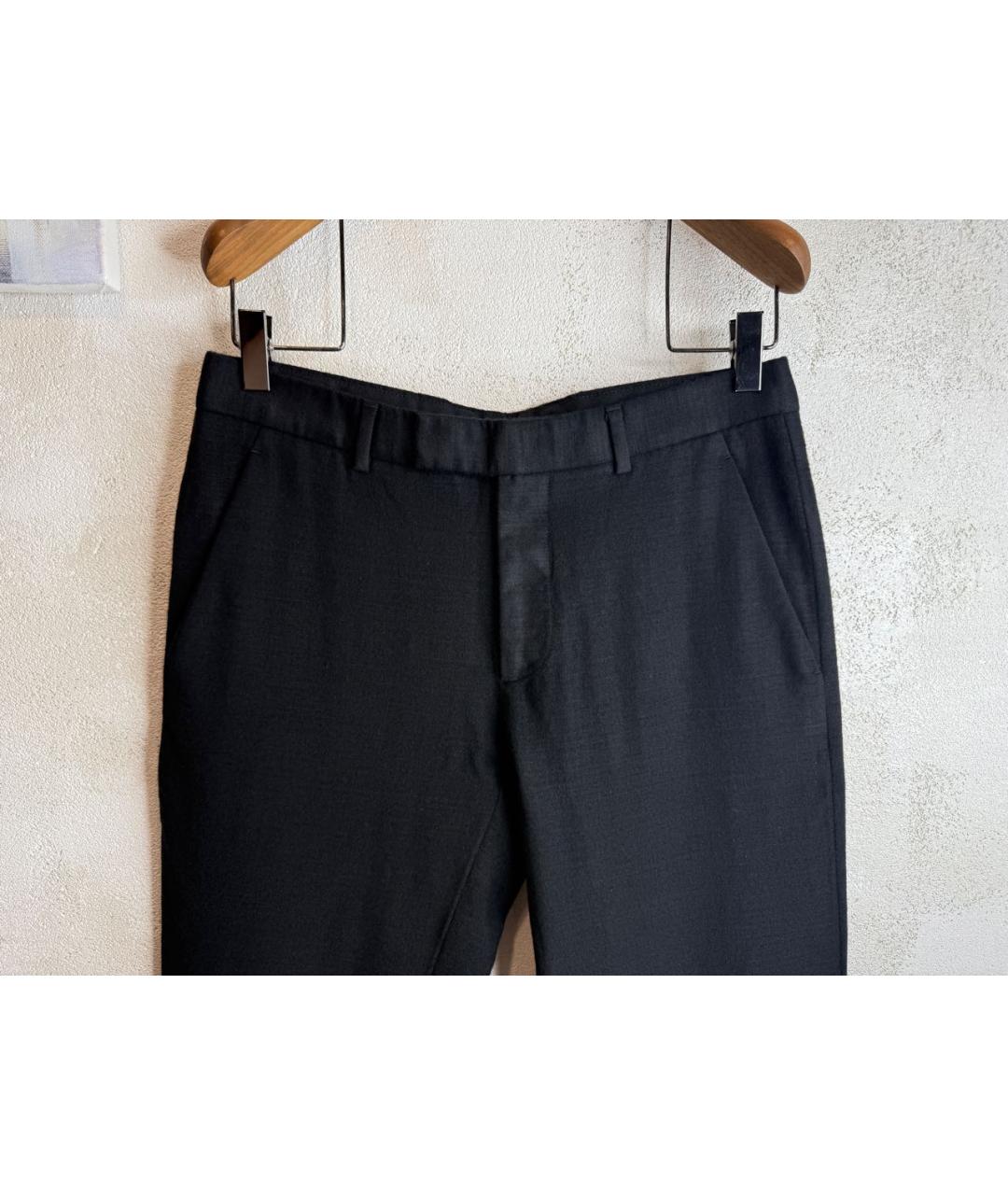 DIOR HOMME Черные шерстяные классические брюки, фото 2