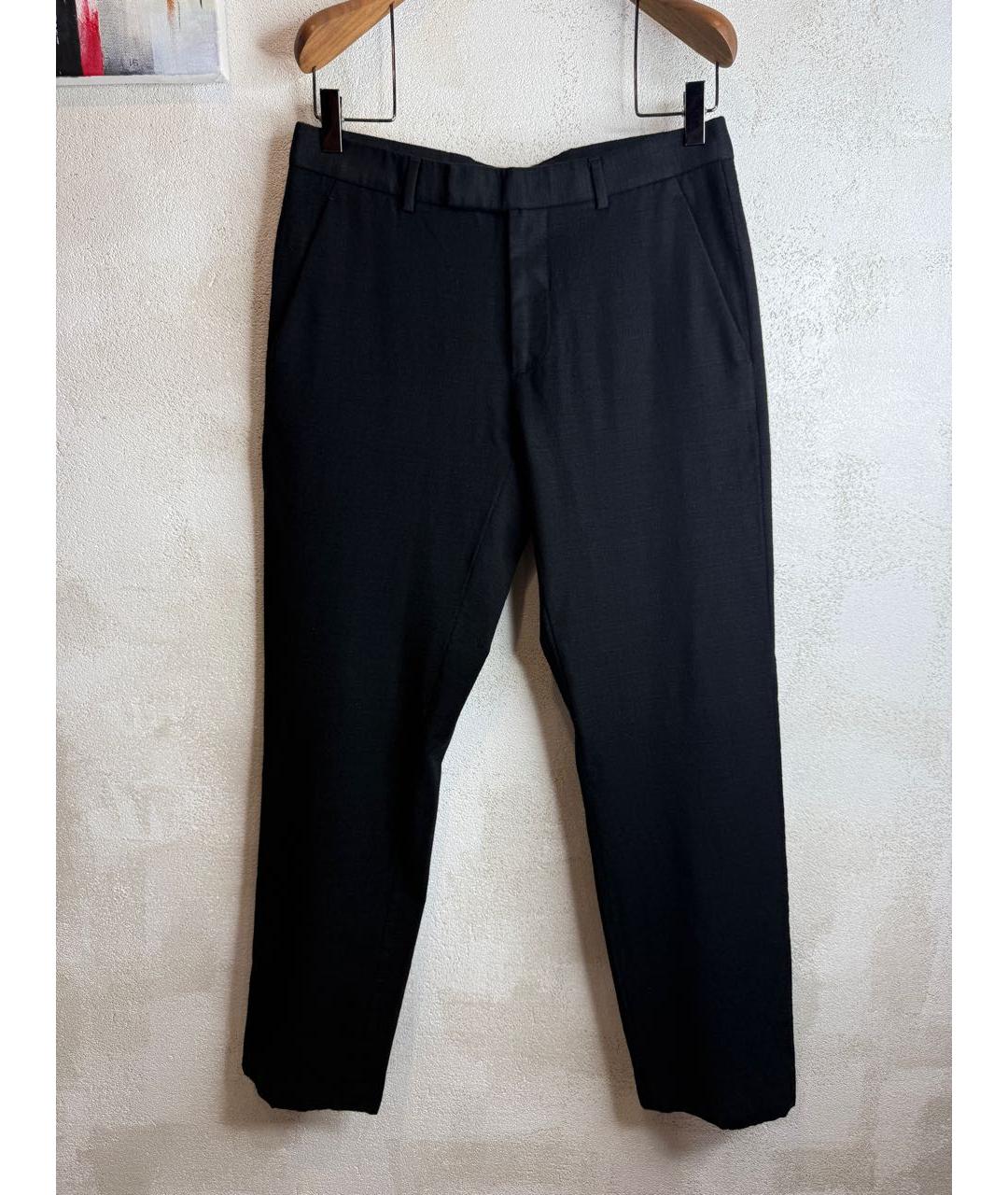 DIOR HOMME Черные шерстяные классические брюки, фото 9