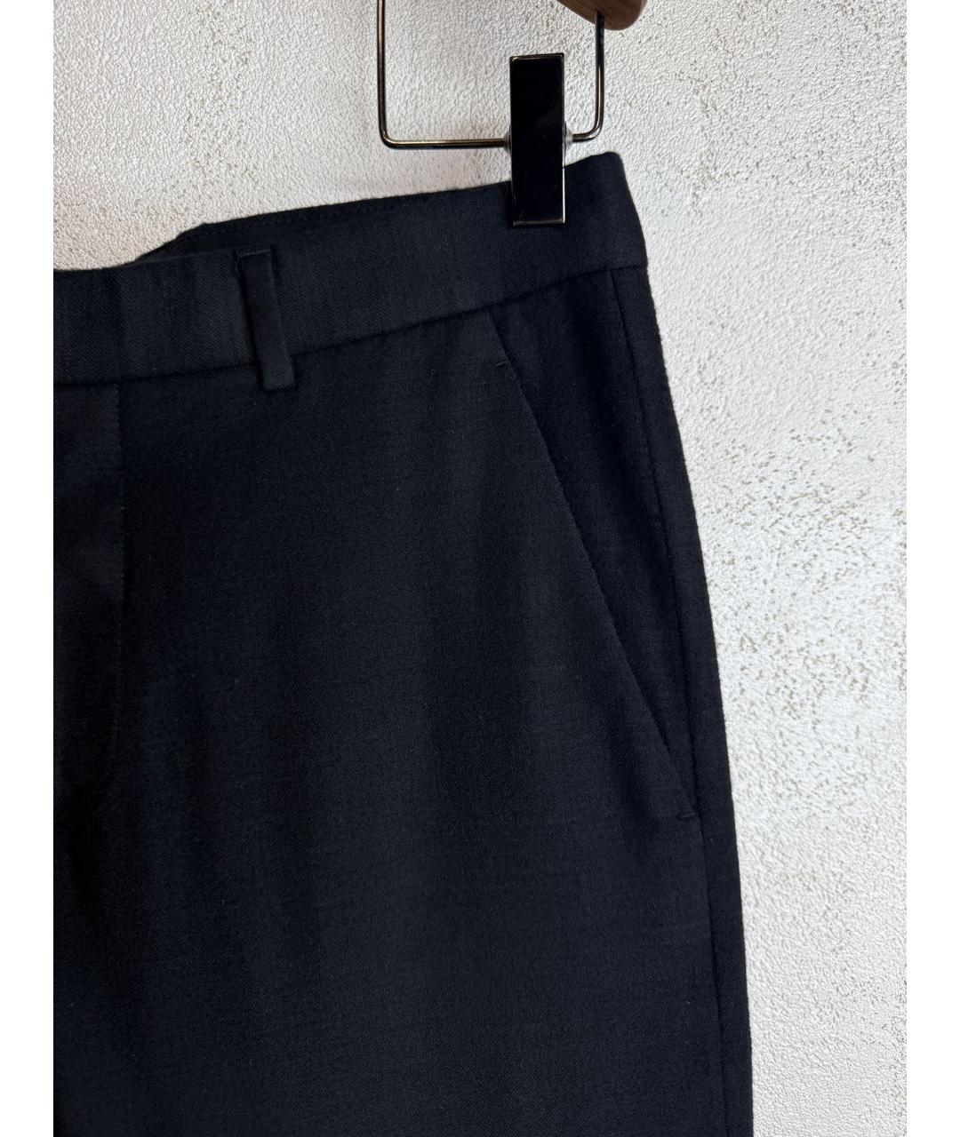 DIOR HOMME Черные шерстяные классические брюки, фото 3