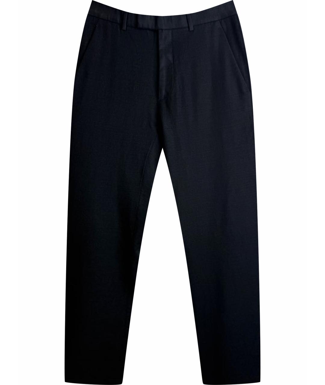 DIOR HOMME Черные шерстяные классические брюки, фото 1