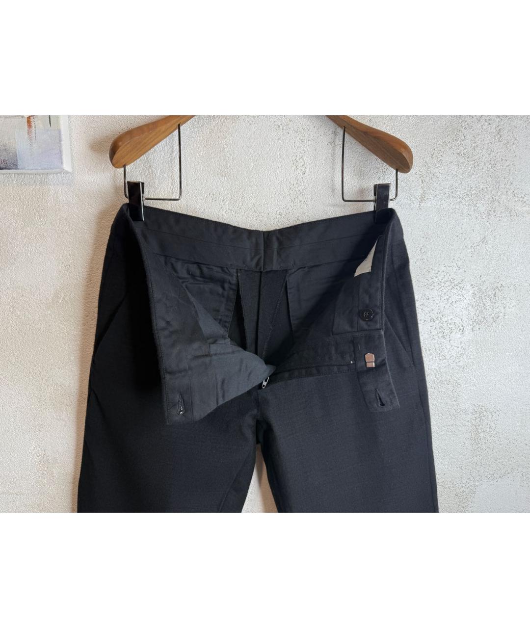 DIOR HOMME Черные шерстяные классические брюки, фото 6