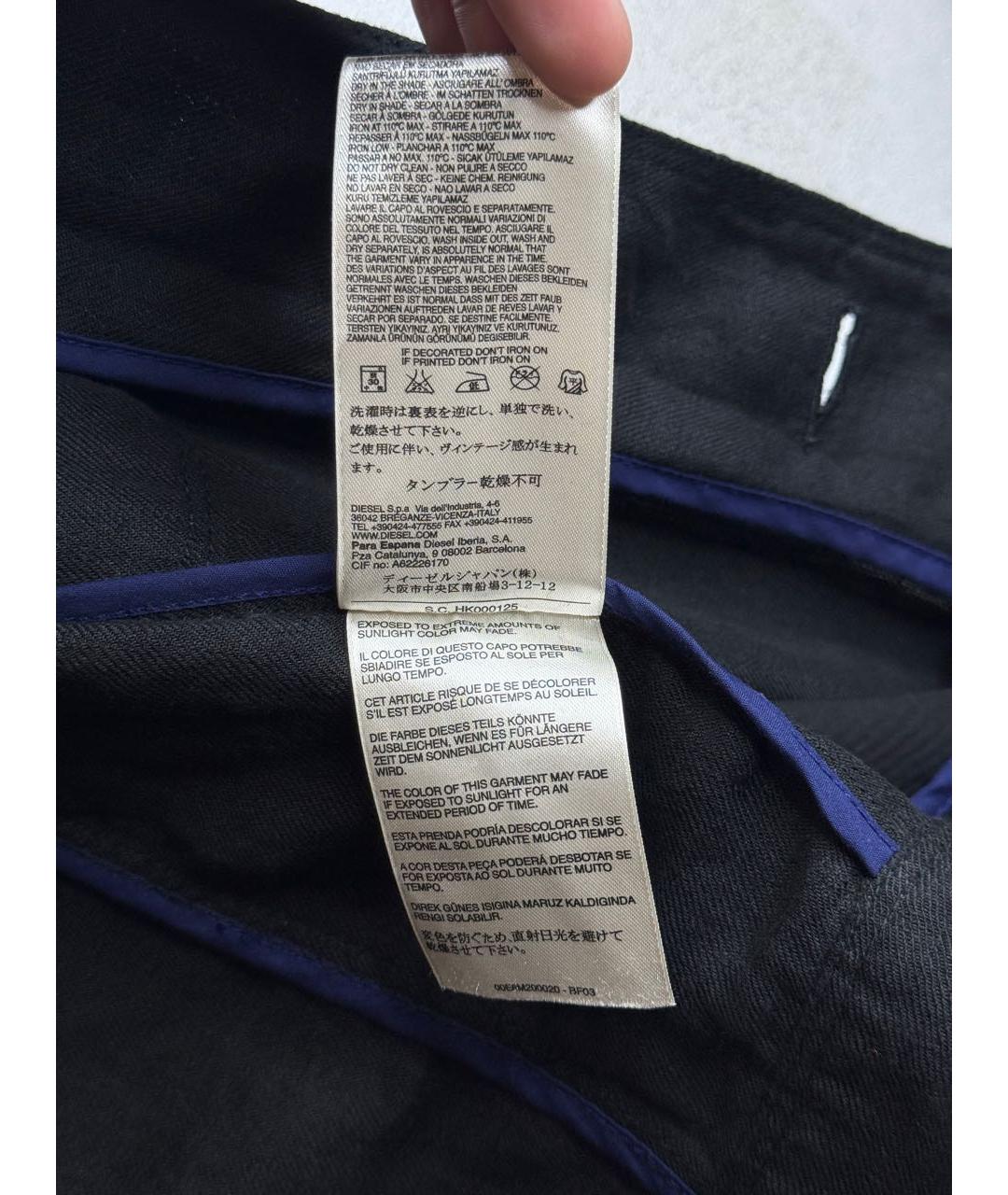 DIESEL BLACK GOLD Черная льняная куртка, фото 7