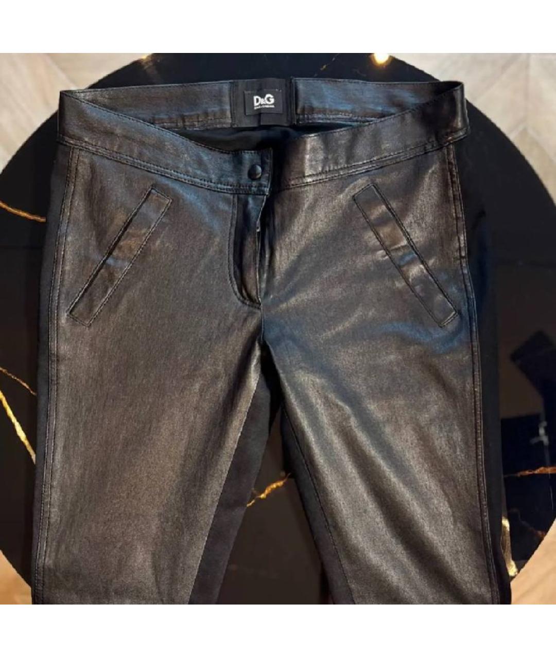 DOLCE&GABBANA Черные брюки узкие, фото 3