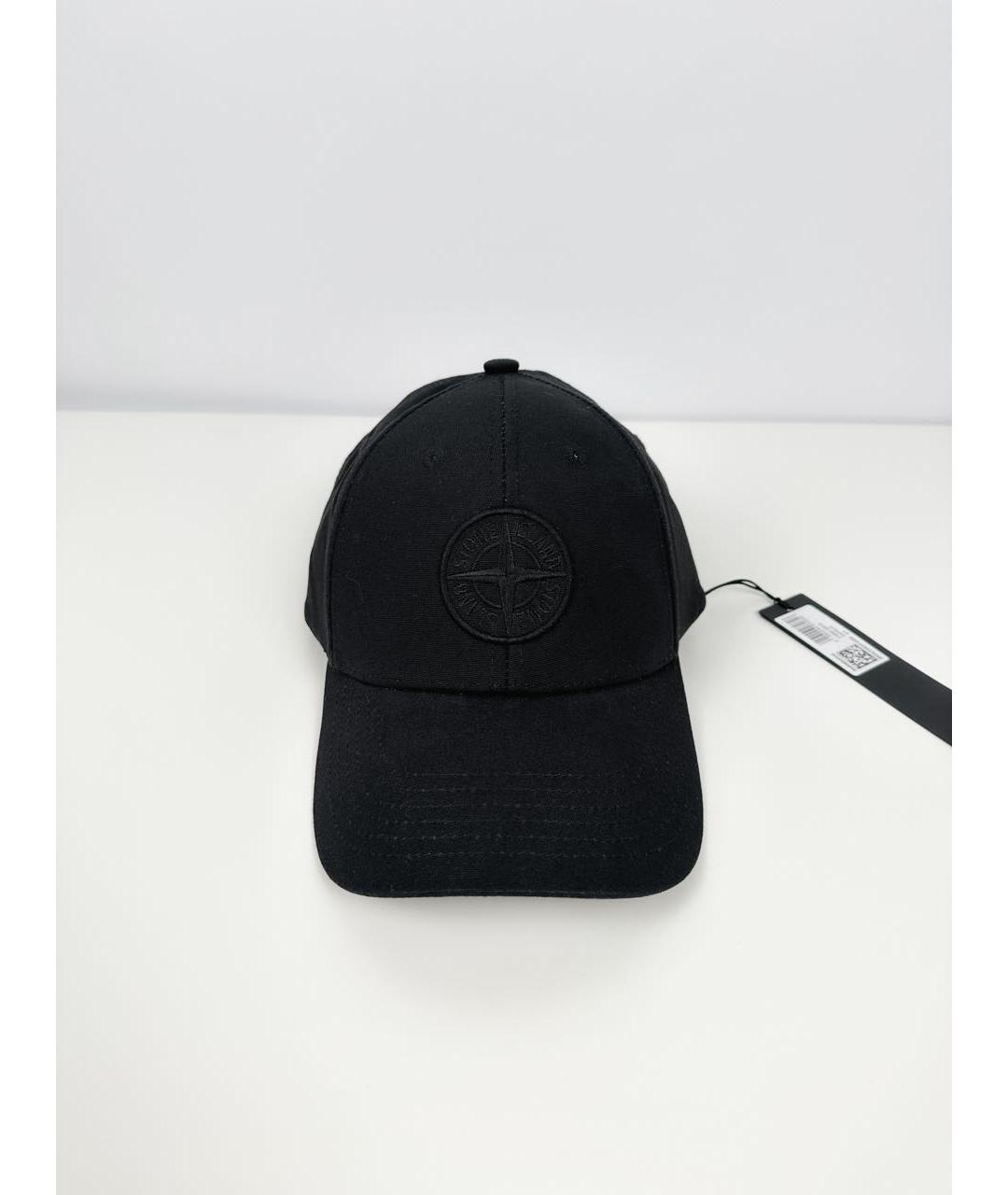 STONE ISLAND Черная хлопковая кепка/бейсболка, фото 3