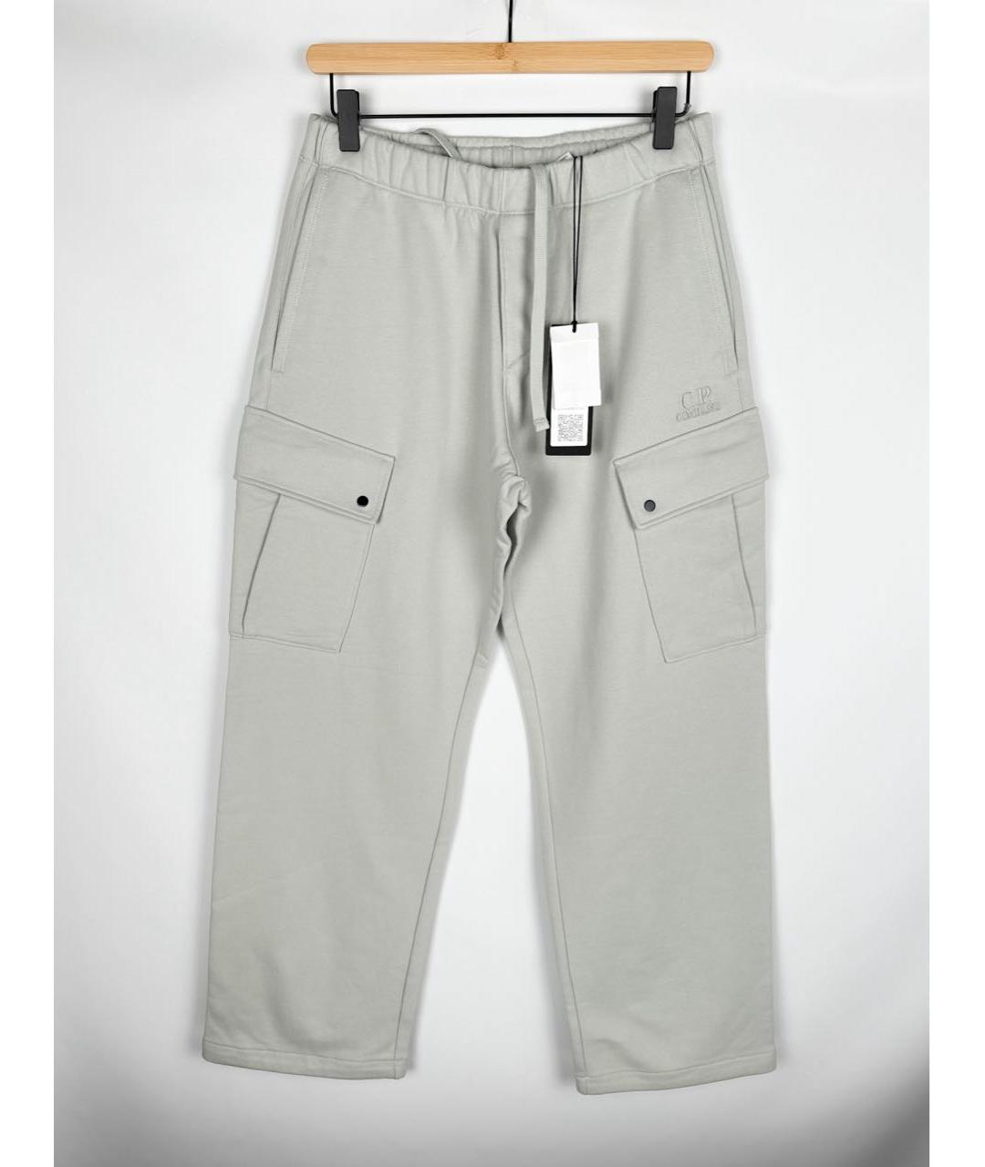 CP COMPANY Серые хлопковые повседневные брюки, фото 8