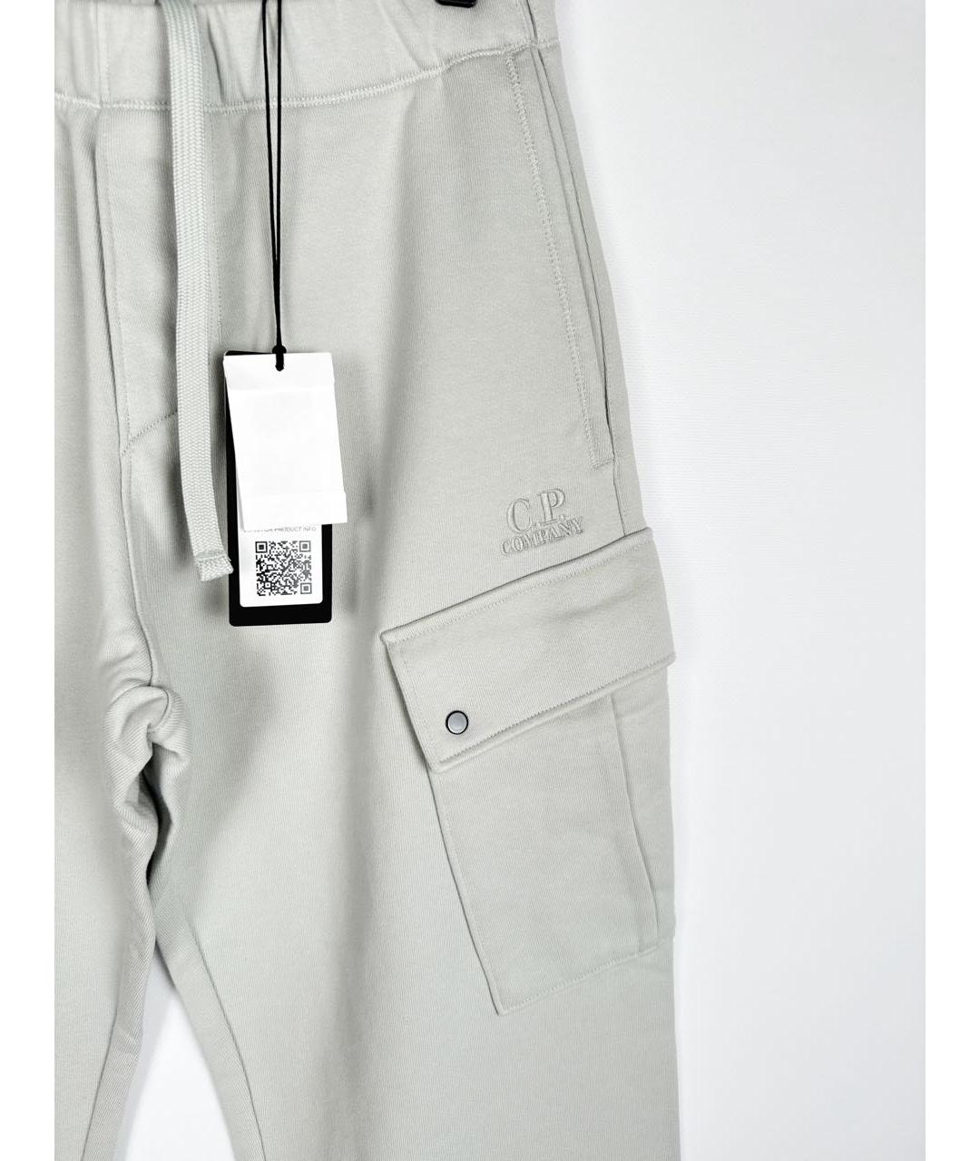 CP COMPANY Серые хлопковые повседневные брюки, фото 4