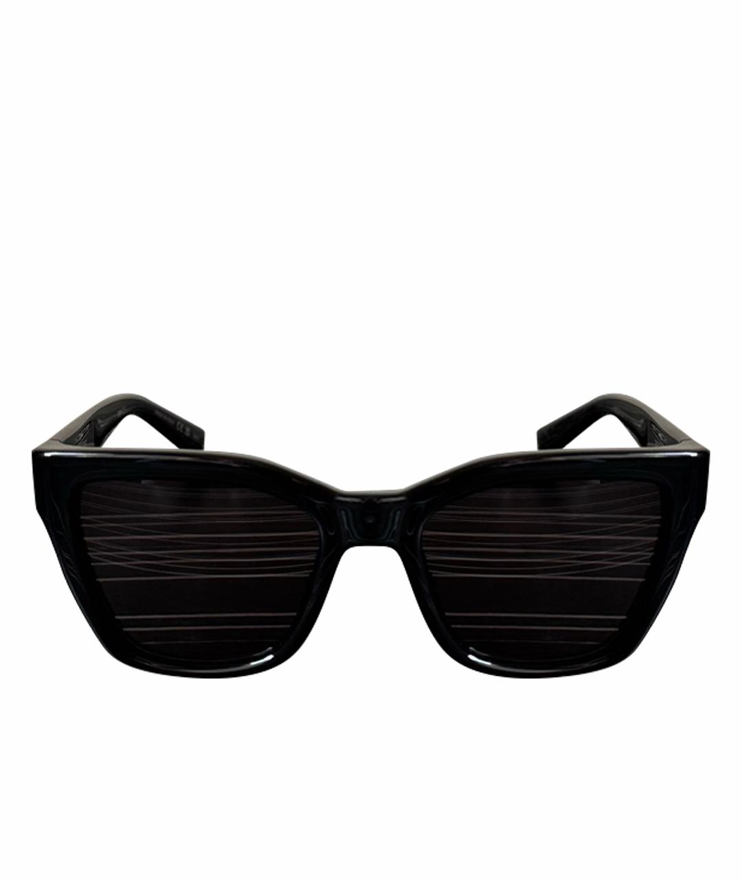 SAINT LAURENT Черные пластиковые солнцезащитные очки, фото 1