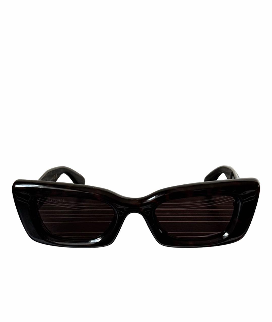 GUCCI Черные пластиковые солнцезащитные очки, фото 1
