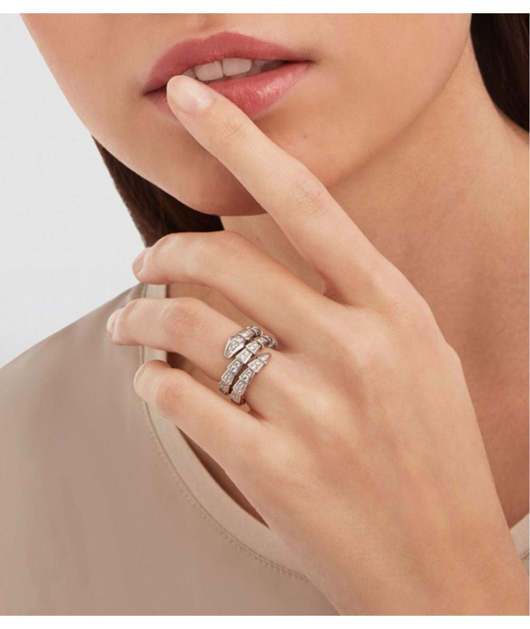 BVLGARI Золотое кольцо из белого золота, фото 2