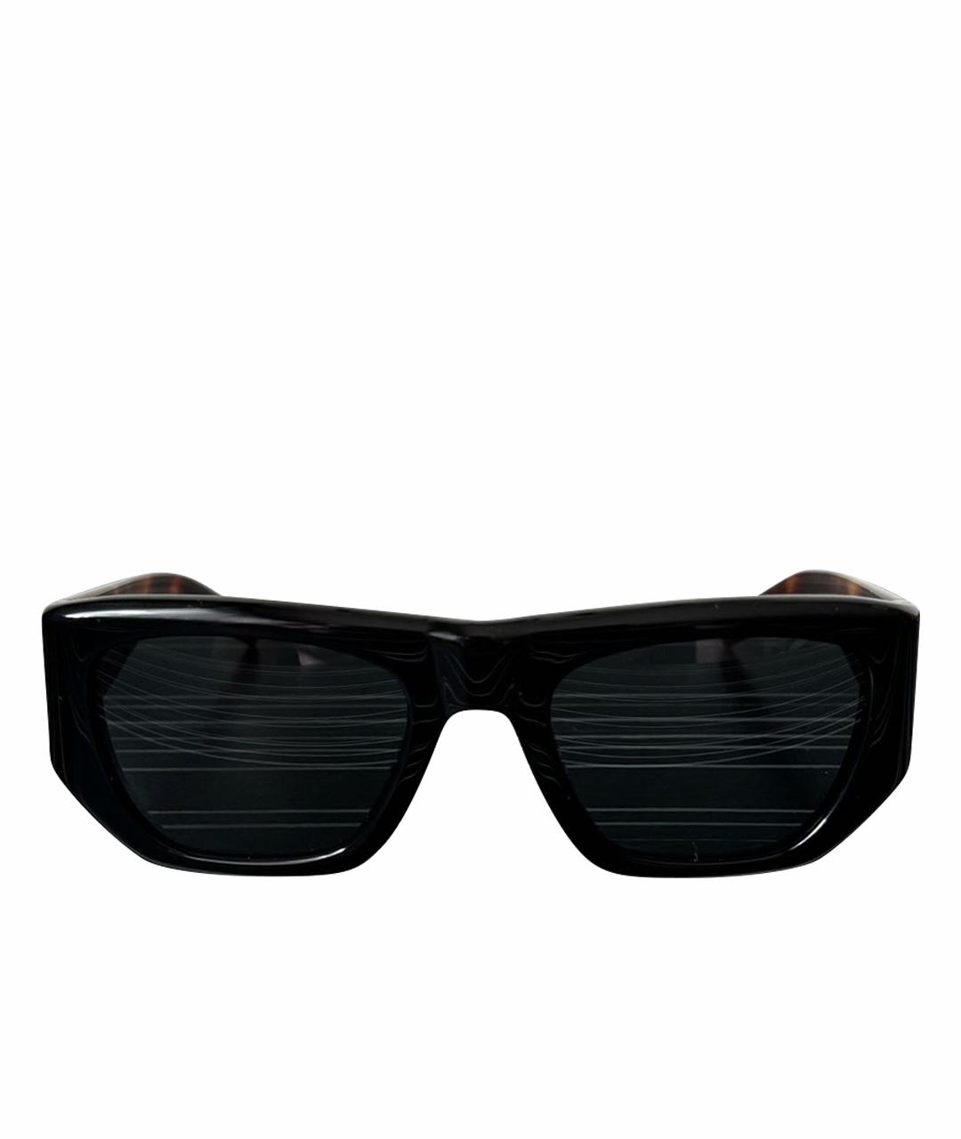 SAINT LAURENT Черные пластиковые солнцезащитные очки, фото 1
