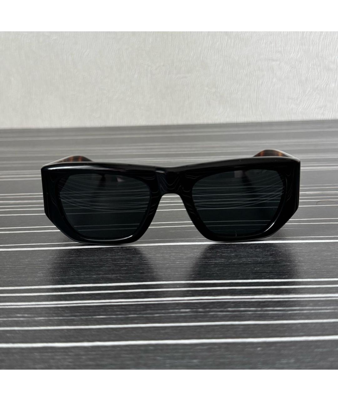 SAINT LAURENT Черные пластиковые солнцезащитные очки, фото 5