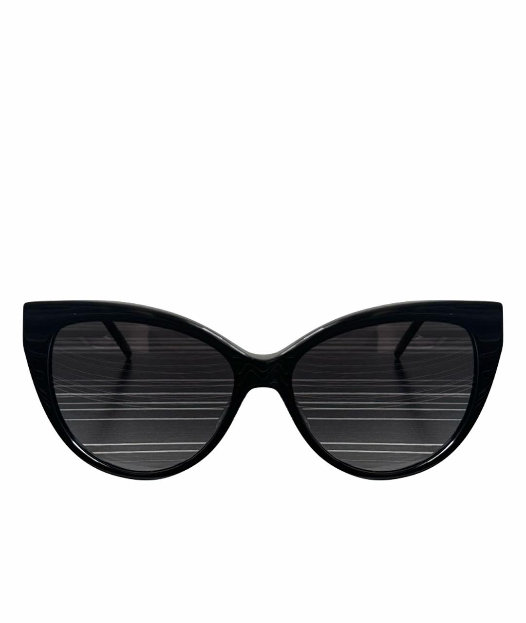SAINT LAURENT Черные пластиковые солнцезащитные очки, фото 1