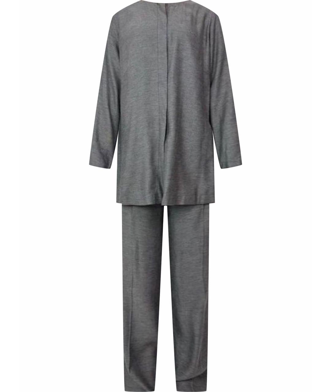 MAX MARA Серый вискозный костюм с брюками, фото 1