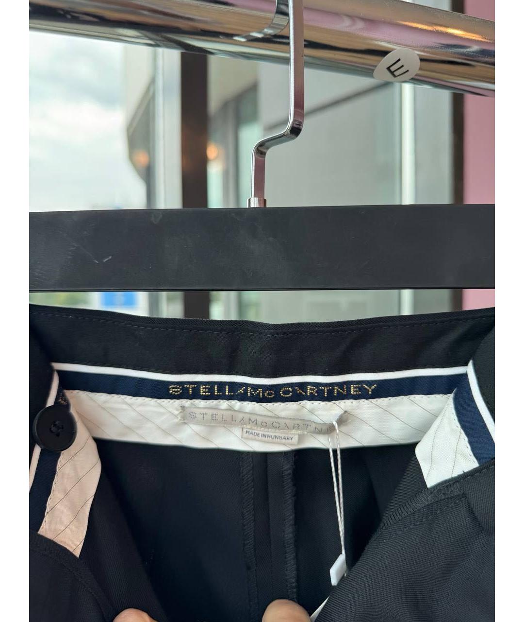 STELLA MCCARTNEY Черные прямые брюки, фото 4