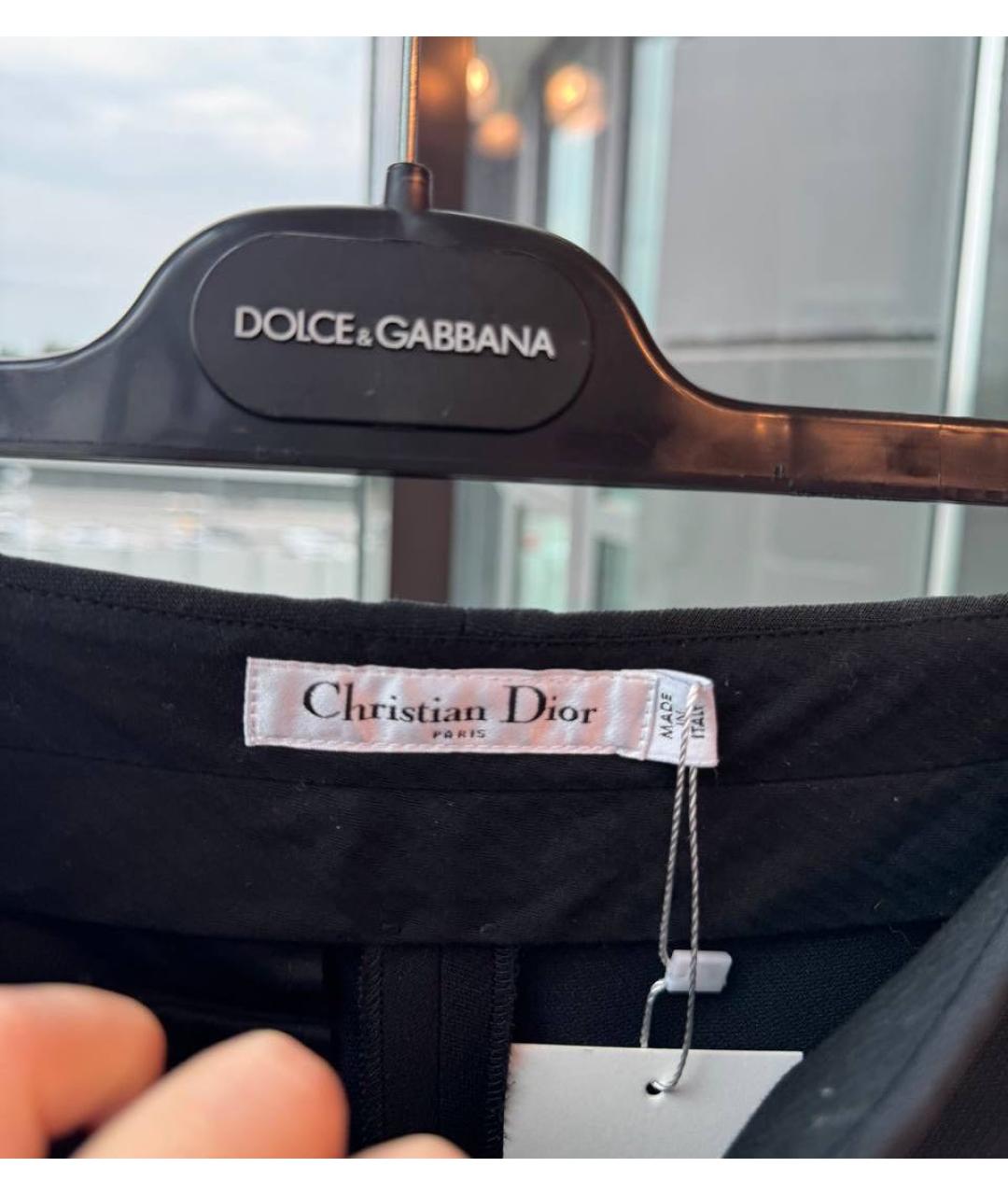 CHRISTIAN DIOR Черные брюки узкие, фото 3