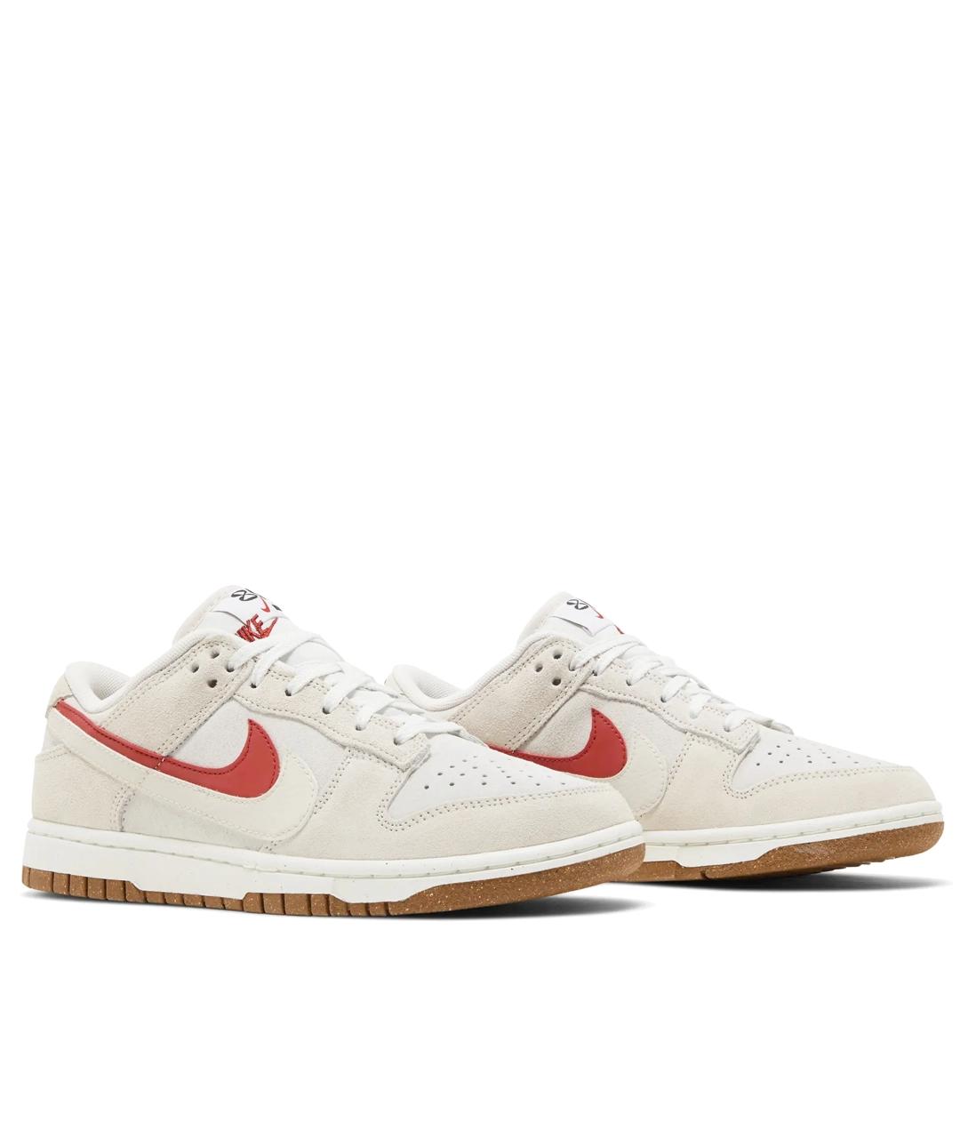 NIKE Бежевые кожаные низкие кроссовки / кеды, фото 2