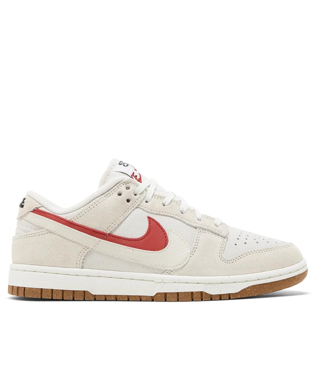 NIKE Бежевые кожаные низкие кроссовки / кеды, фото 1