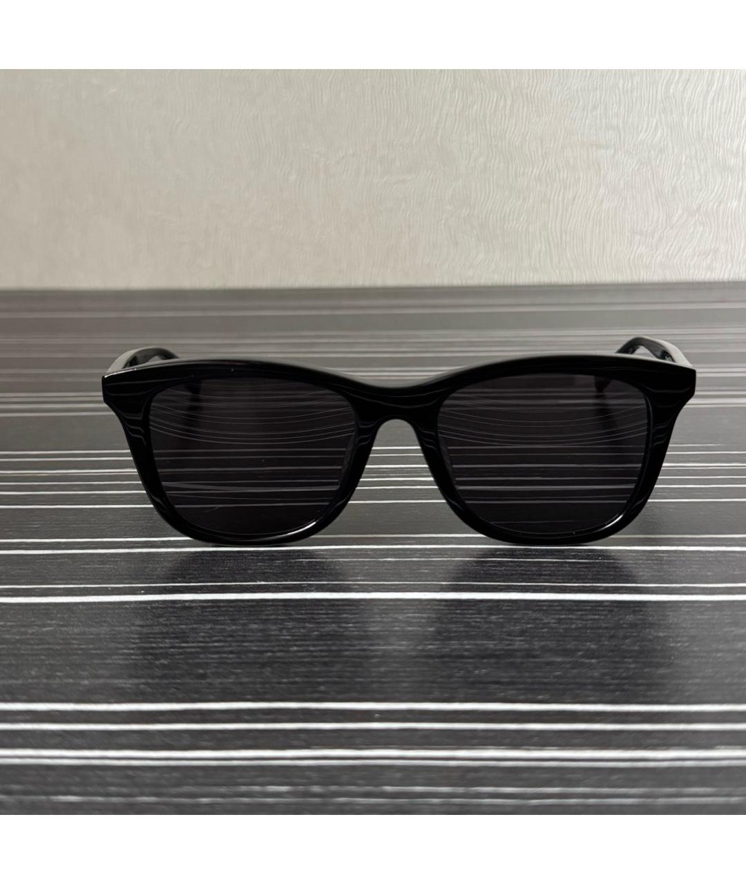 SAINT LAURENT Черные пластиковые солнцезащитные очки, фото 4