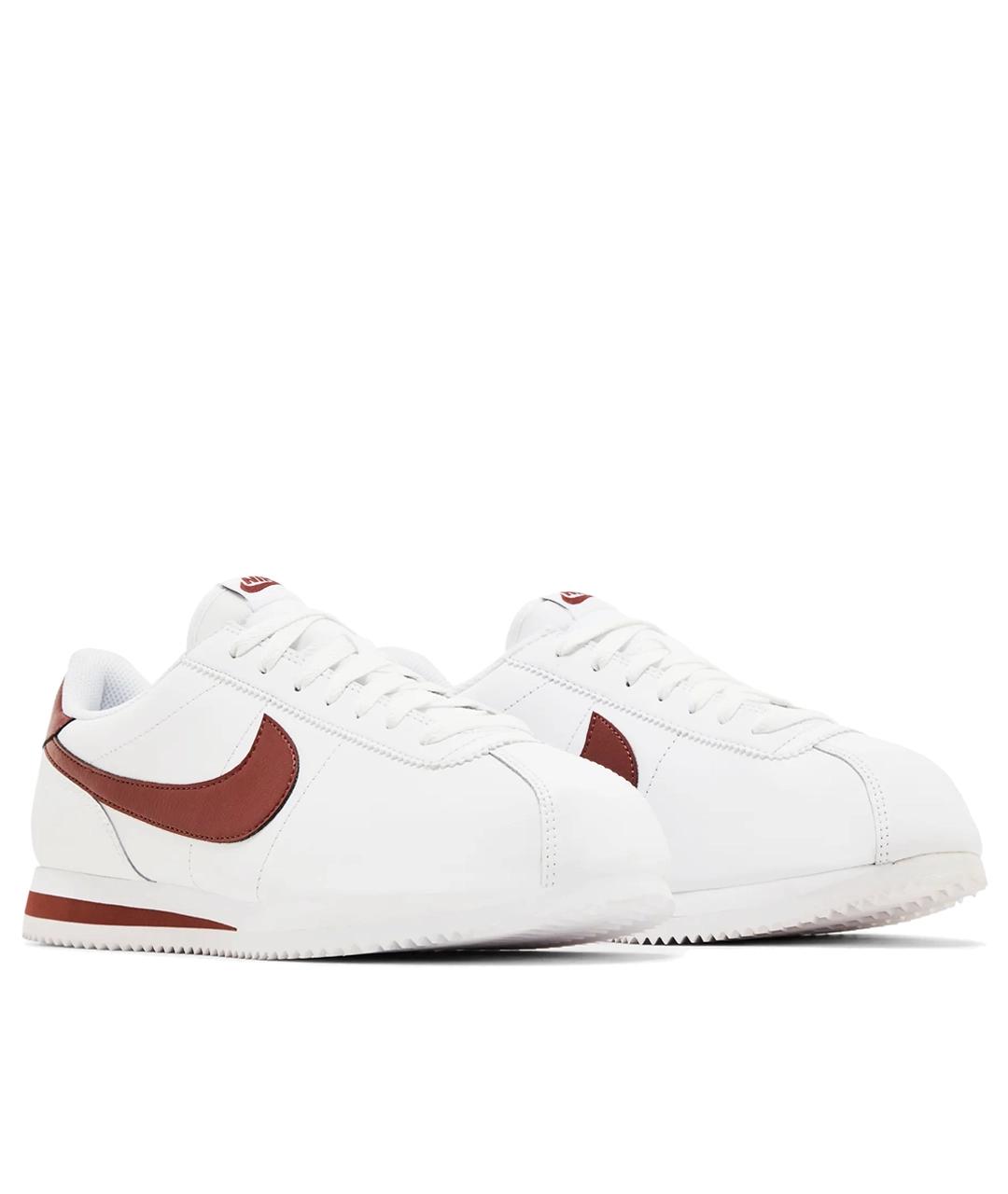 NIKE Белые кожаные низкие кроссовки / кеды, фото 2