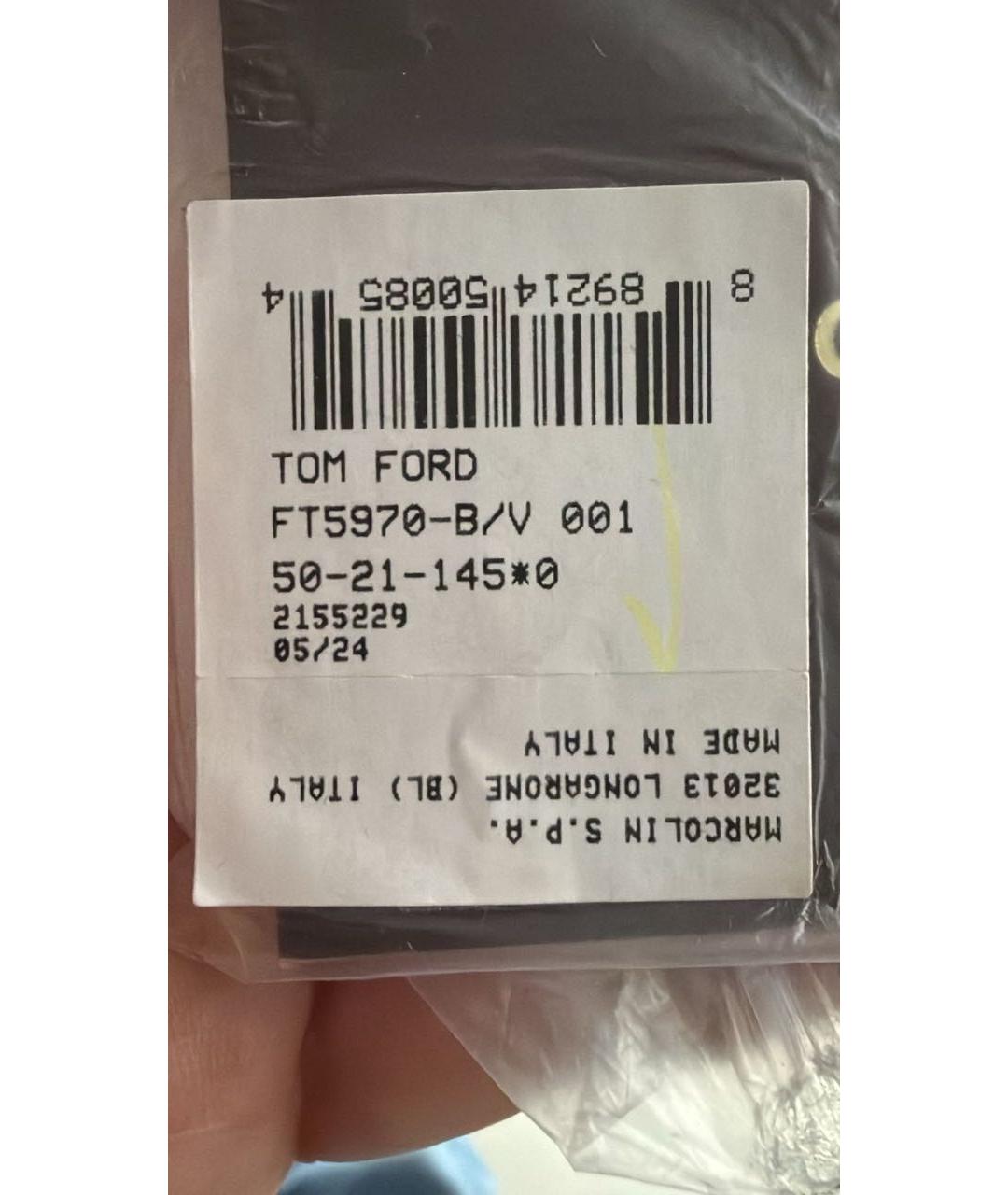 TOM FORD Коричневые пластиковые солнцезащитные очки, фото 7