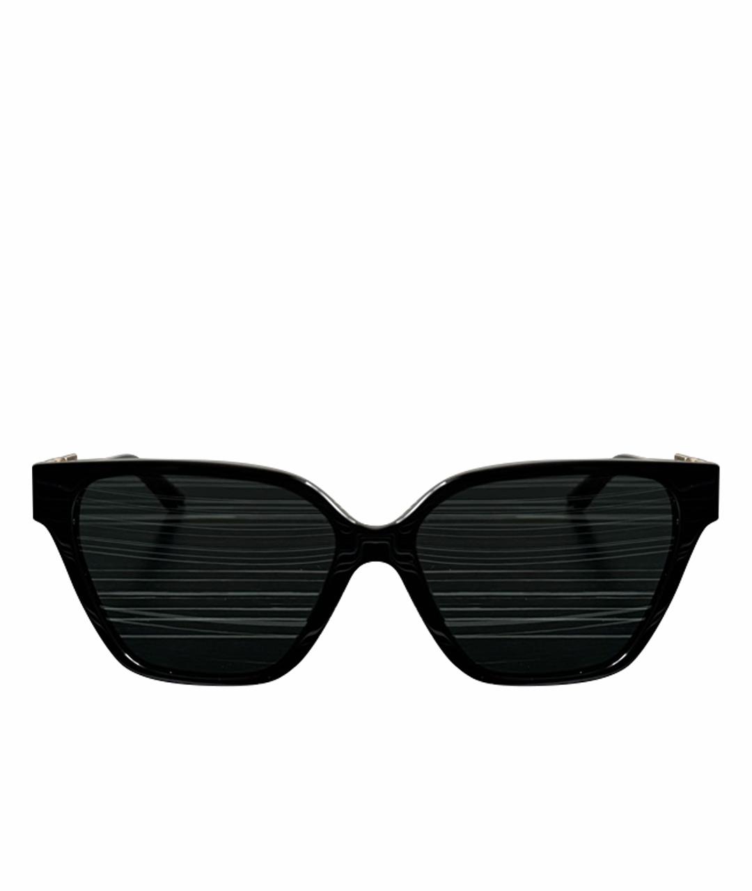 VERSACE Черные пластиковые солнцезащитные очки, фото 1
