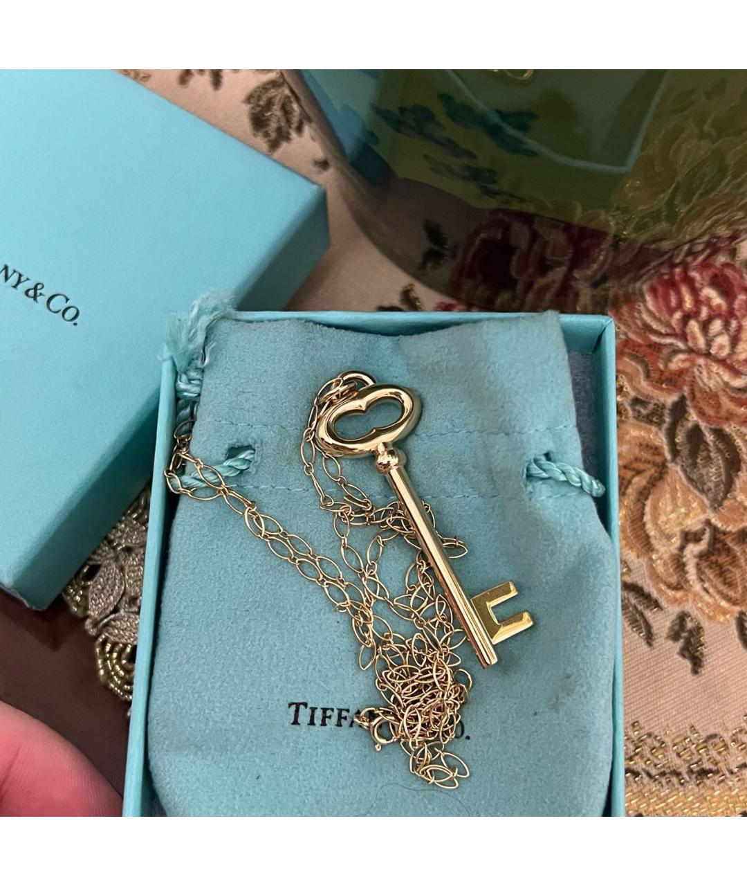 TIFFANY&CO Золотой кулон из желтого золота, фото 2