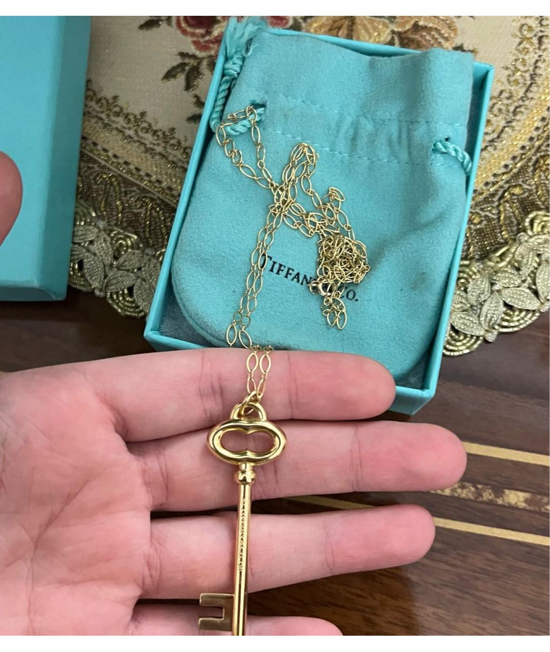 TIFFANY&CO Золотой кулон из желтого золота, фото 4