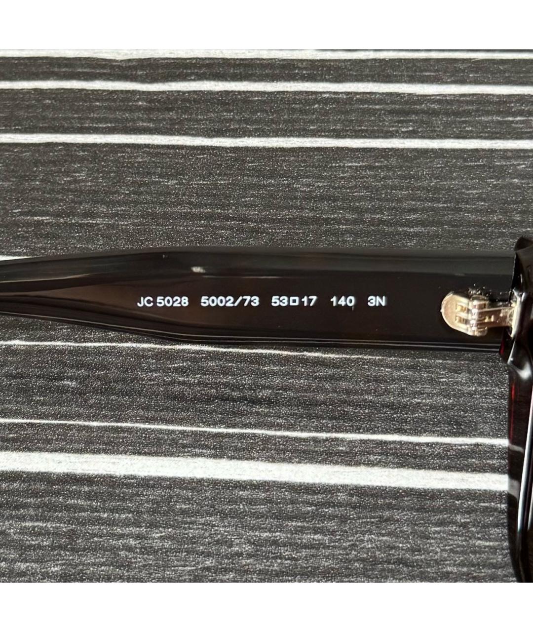 JIMMY CHOO Черные пластиковые солнцезащитные очки, фото 4