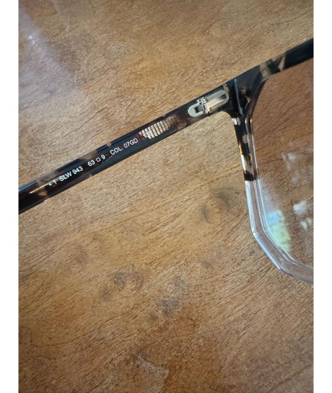 LOEWE Коричневые пластиковые солнцезащитные очки, фото 3