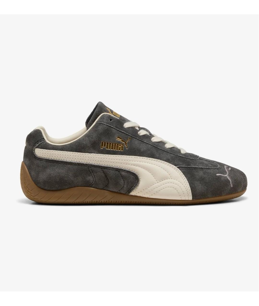PUMA Серые замшевые низкие кроссовки / кеды, фото 5