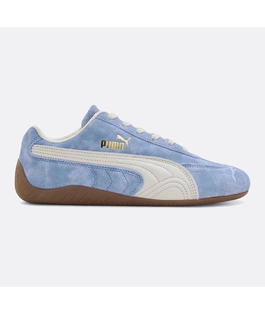 PUMA Голубые замшевые кроссовки, фото 5