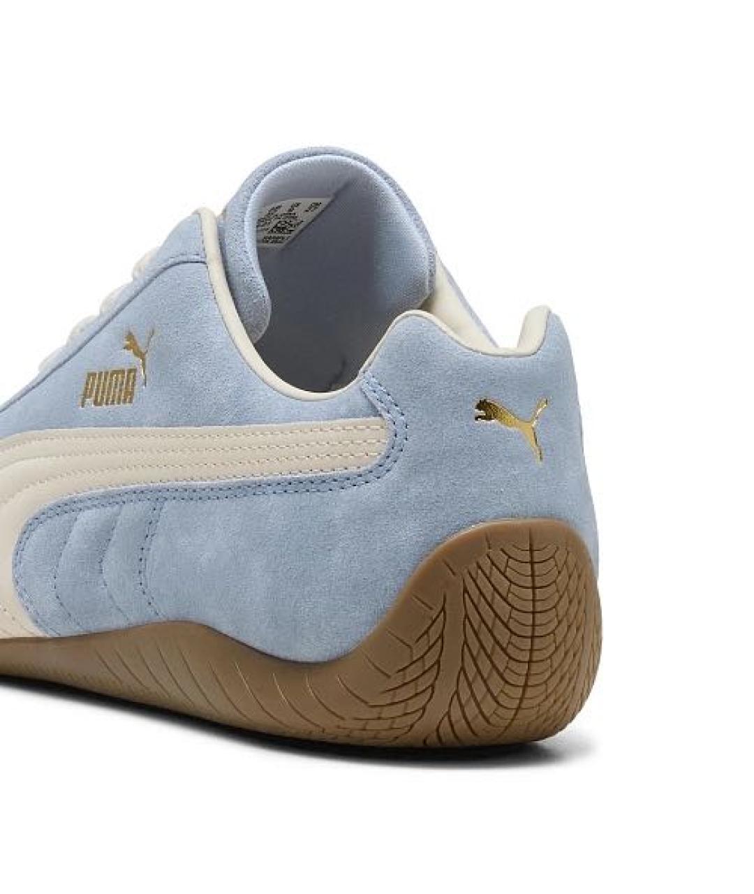 PUMA Голубые замшевые кроссовки, фото 4