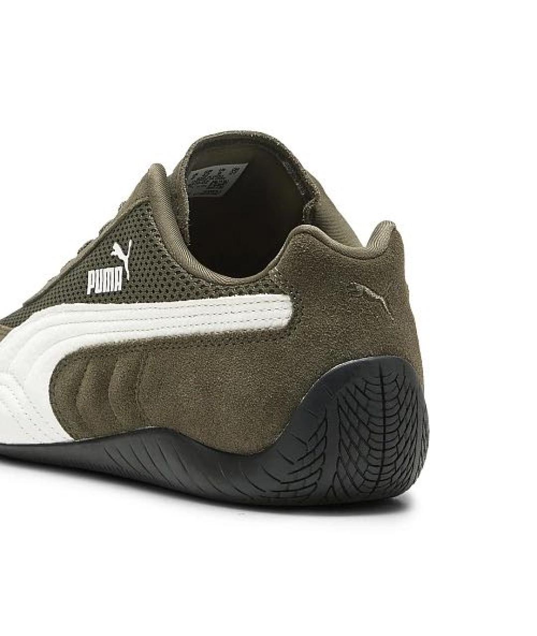 PUMA Хаки замшевые кроссовки, фото 4