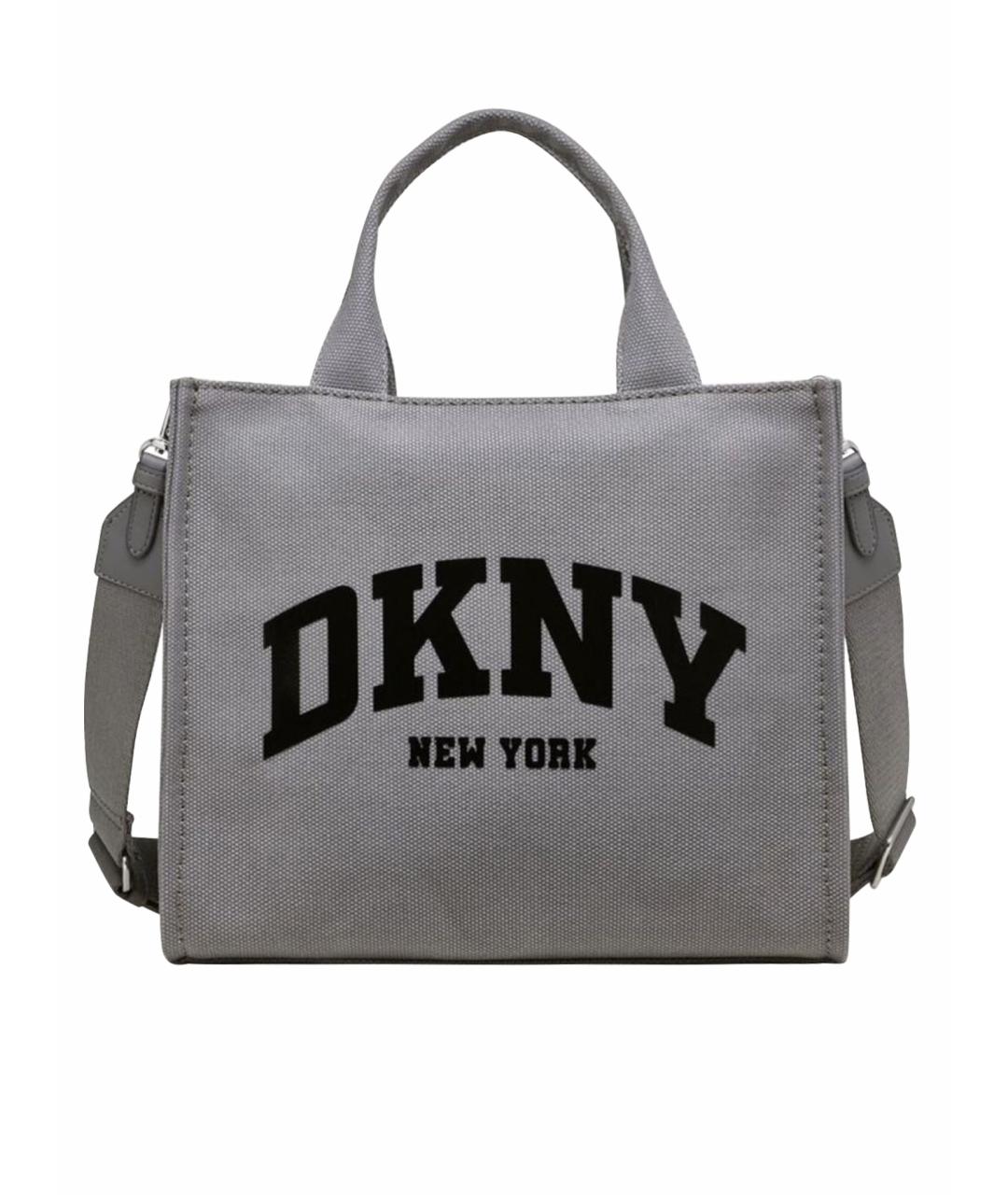 DKNY Антрацитовая тканевая сумка тоут, фото 1