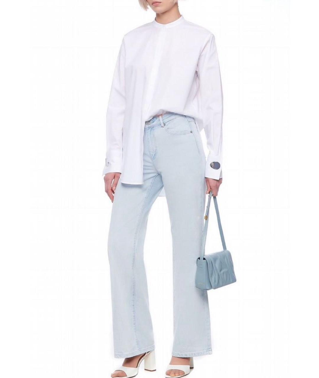 MAX&CO Голубые хлопковые прямые джинсы, фото 6