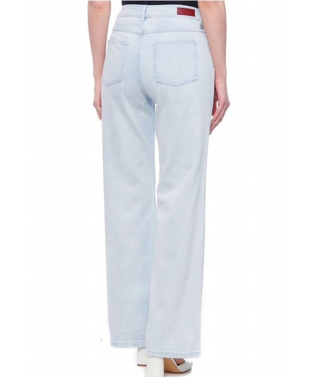 MAX&CO Голубые хлопковые прямые джинсы, фото 2