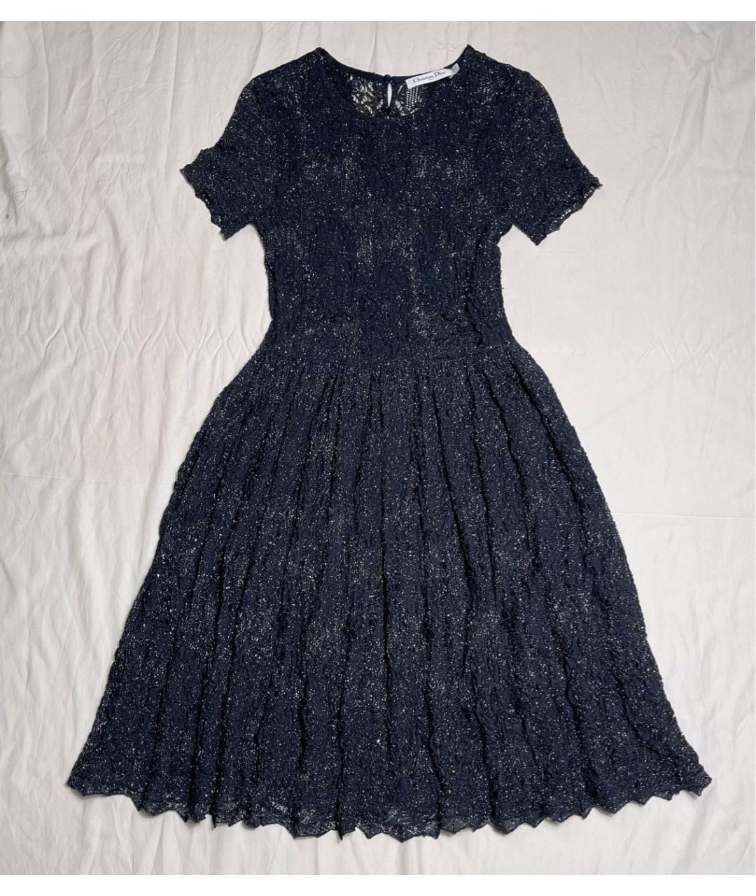 CHRISTIAN DIOR Темно-синее вечернее платье, фото 9