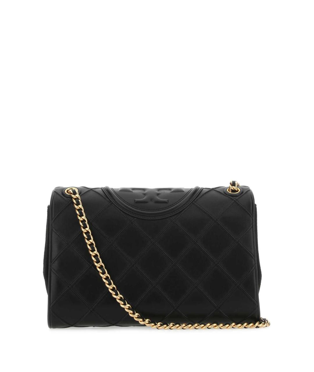 TORY BURCH Черная кожаная сумка через плечо, фото 3