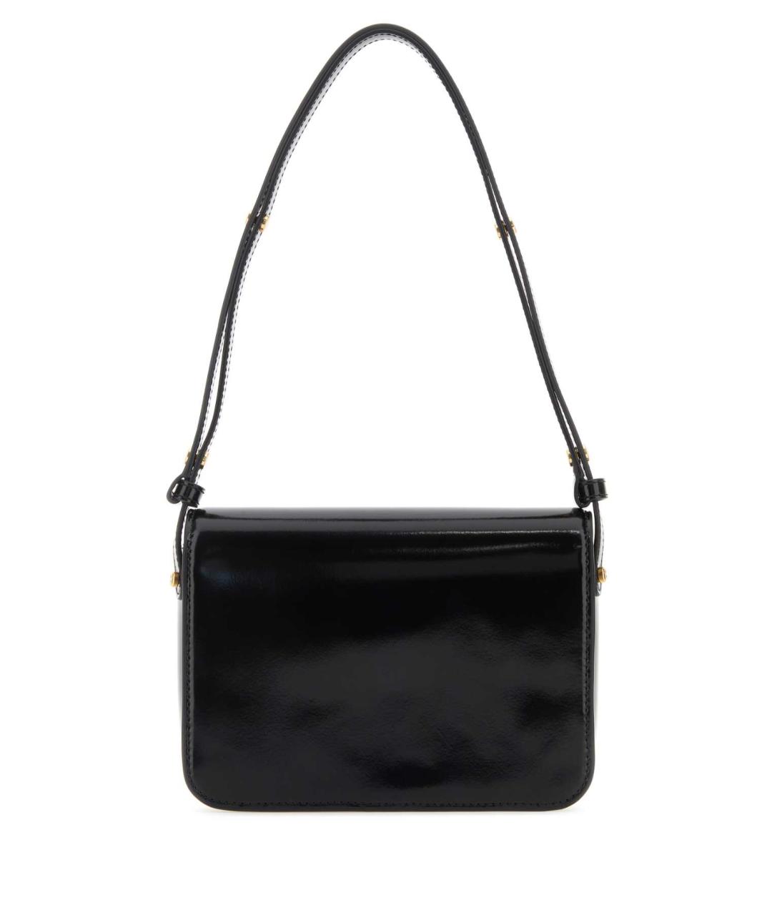 TORY BURCH Черная сумка через плечо из лакированной кожи, фото 3