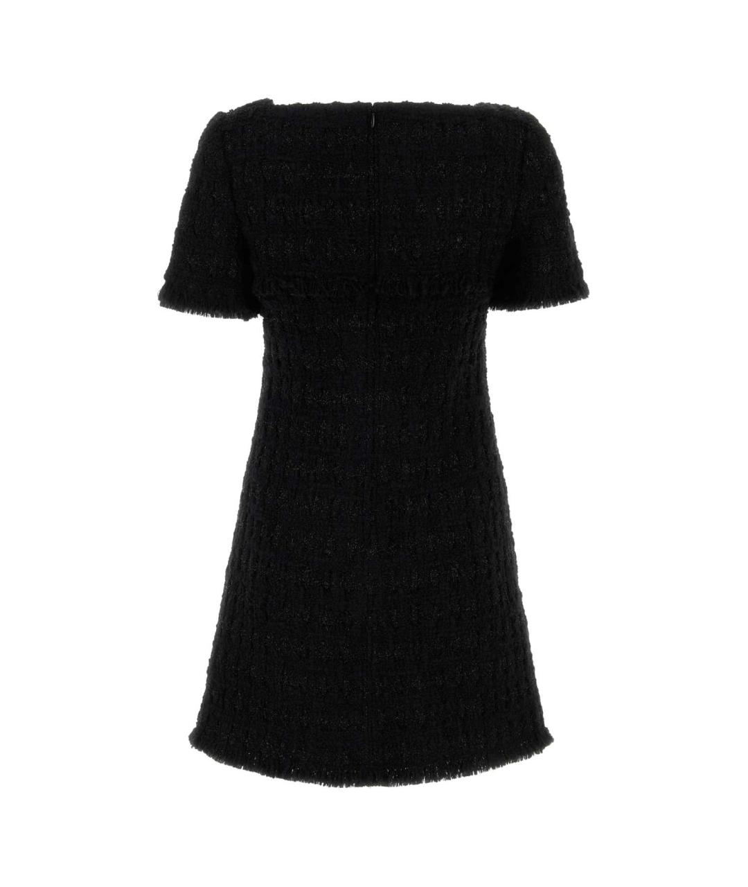 TORY BURCH Черное шерстяное повседневное платье, фото 2