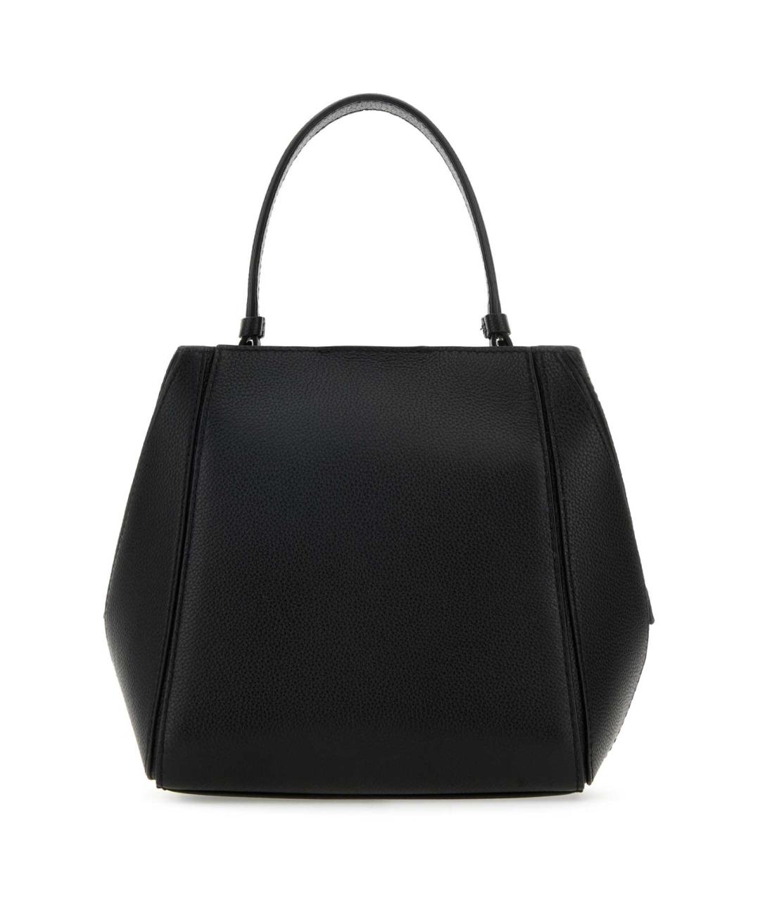 TORY BURCH Черная кожаная сумка с короткими ручками, фото 3