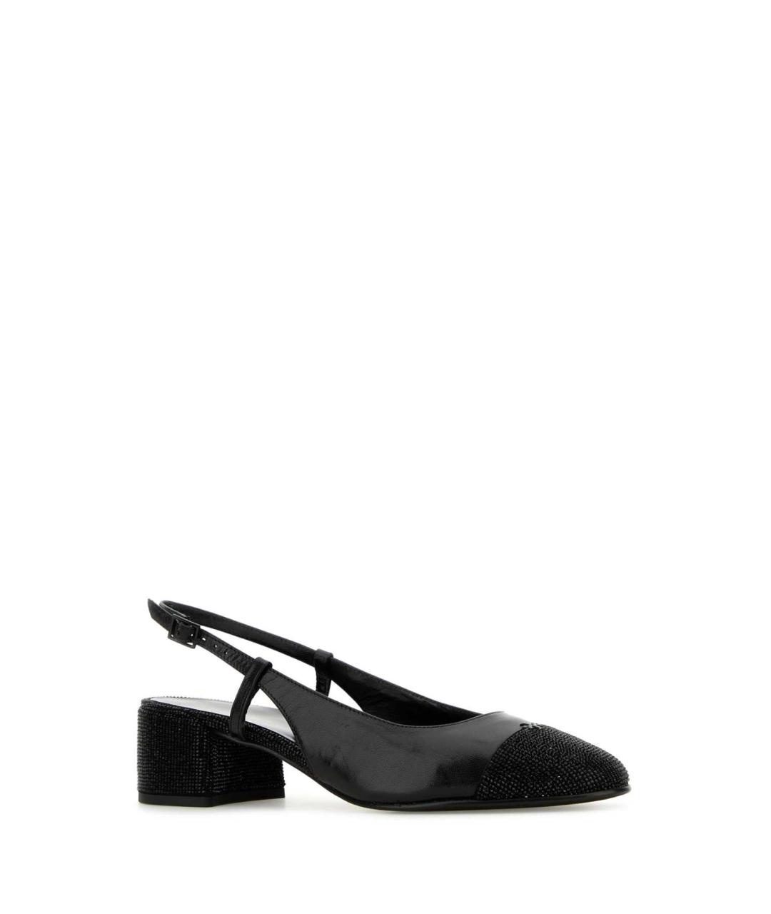 TORY BURCH Черные кожаные туфли, фото 2