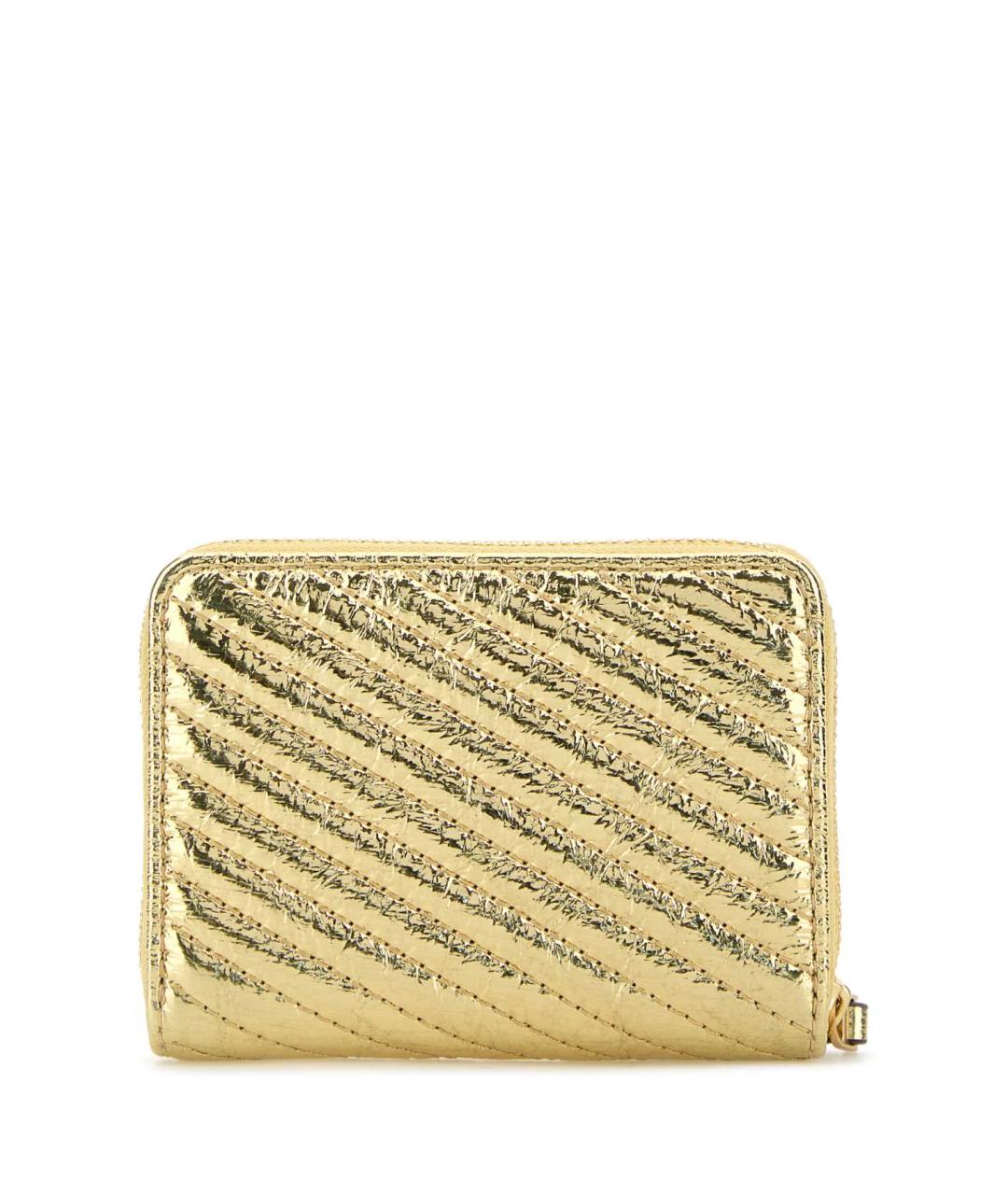 TORY BURCH Золотой кожаный кошелек, фото 3