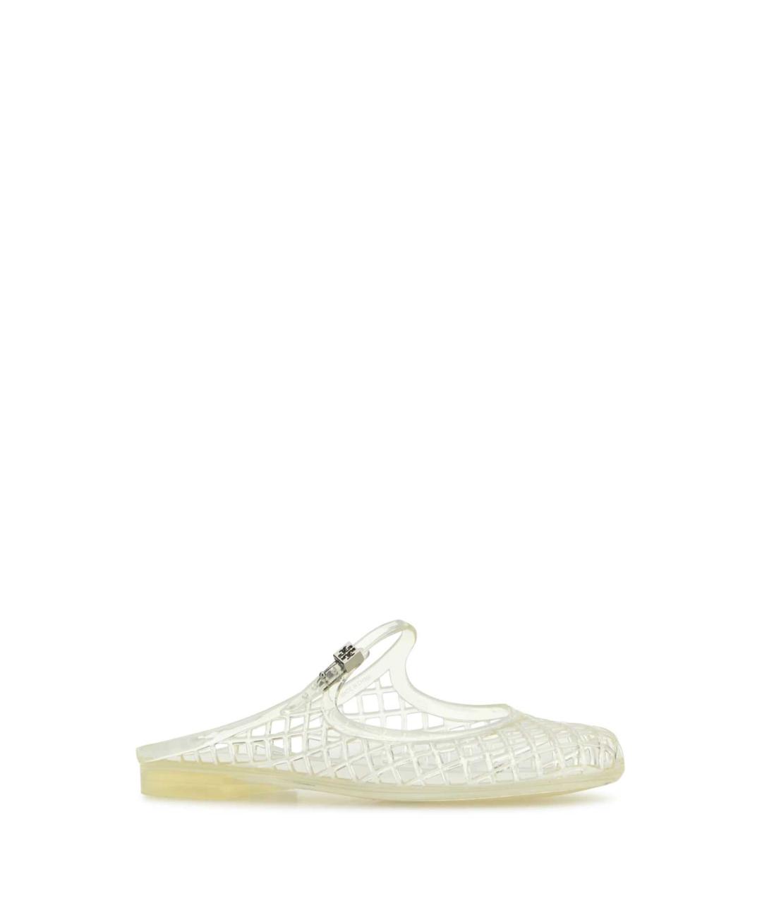 TORY BURCH Белые резиновые шлепанцы, фото 2