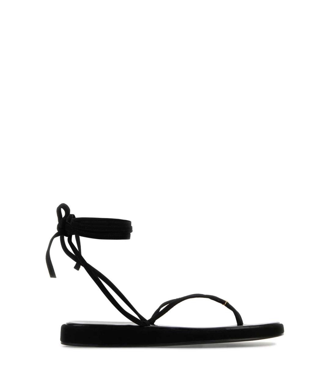 TORY BURCH Черные замшевые сандалии, фото 1