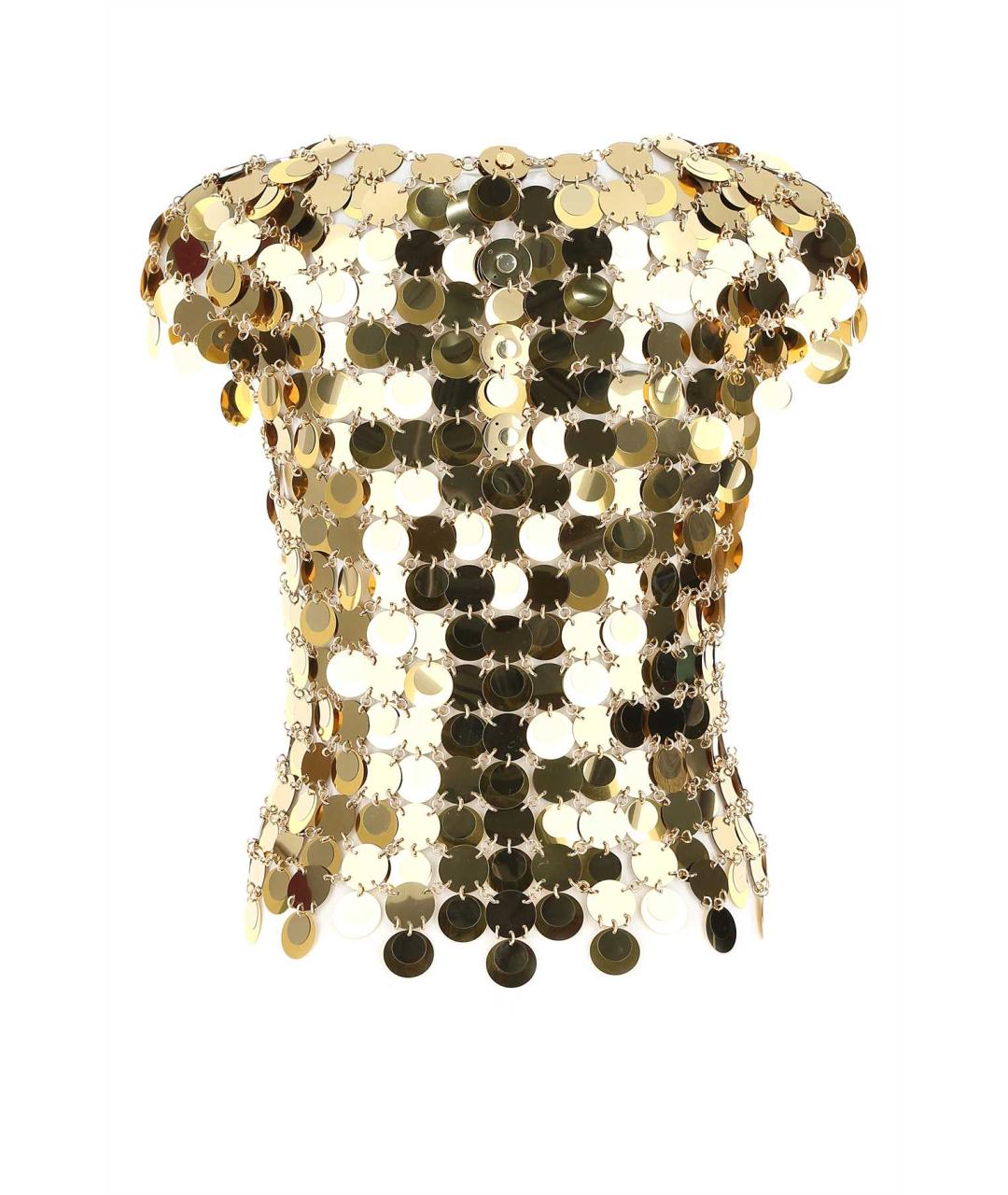 PACO RABANNE Золотая футболка, фото 2