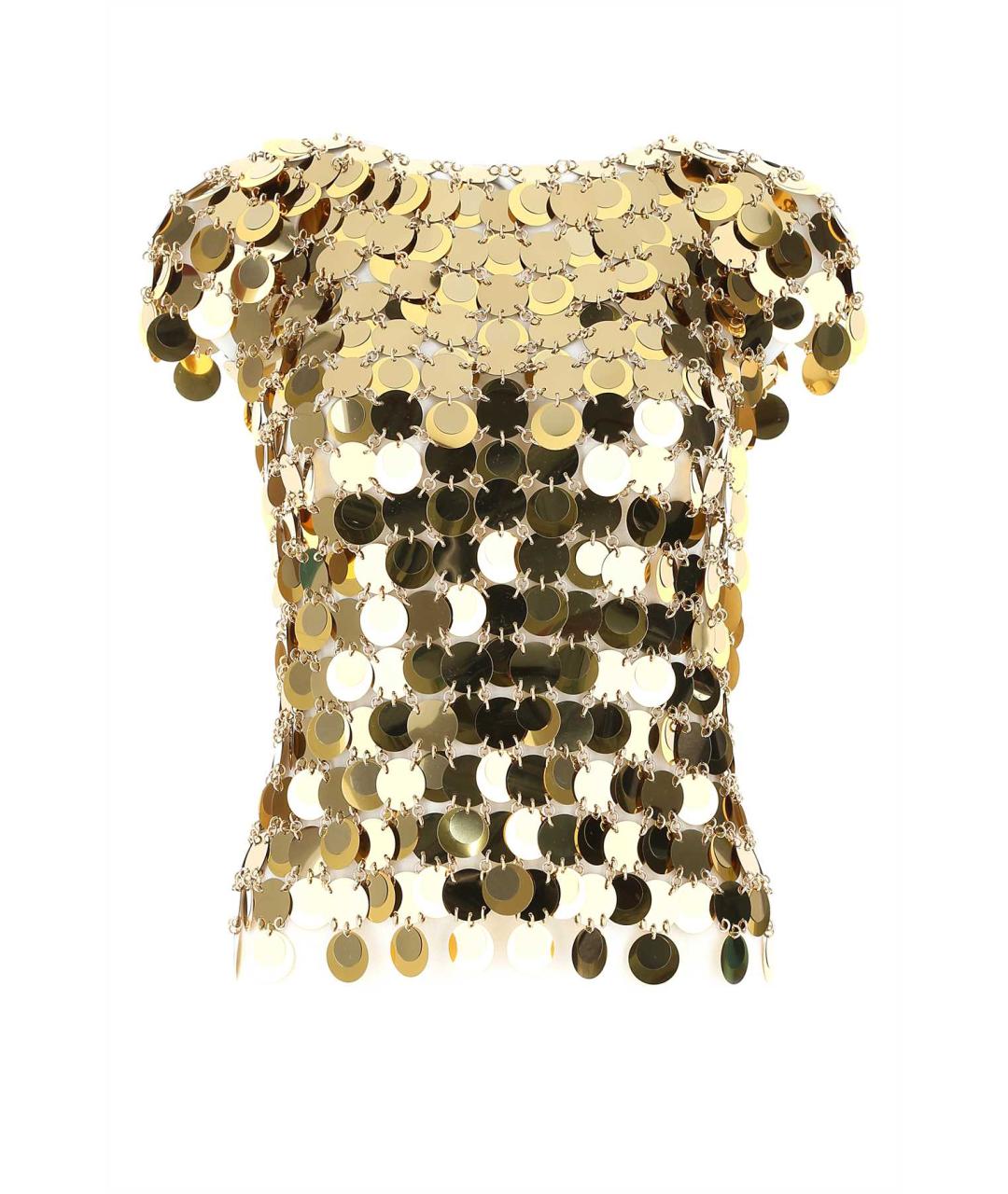 PACO RABANNE Золотая футболка, фото 1