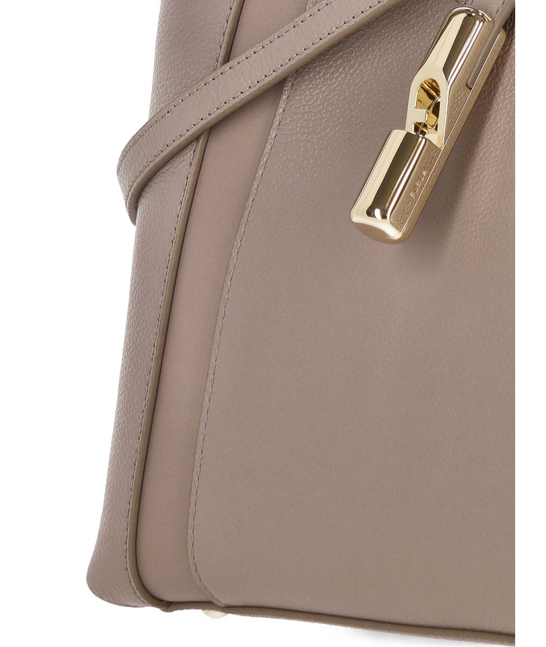 FURLA Бежевая кожаная сумка тоут, фото 4