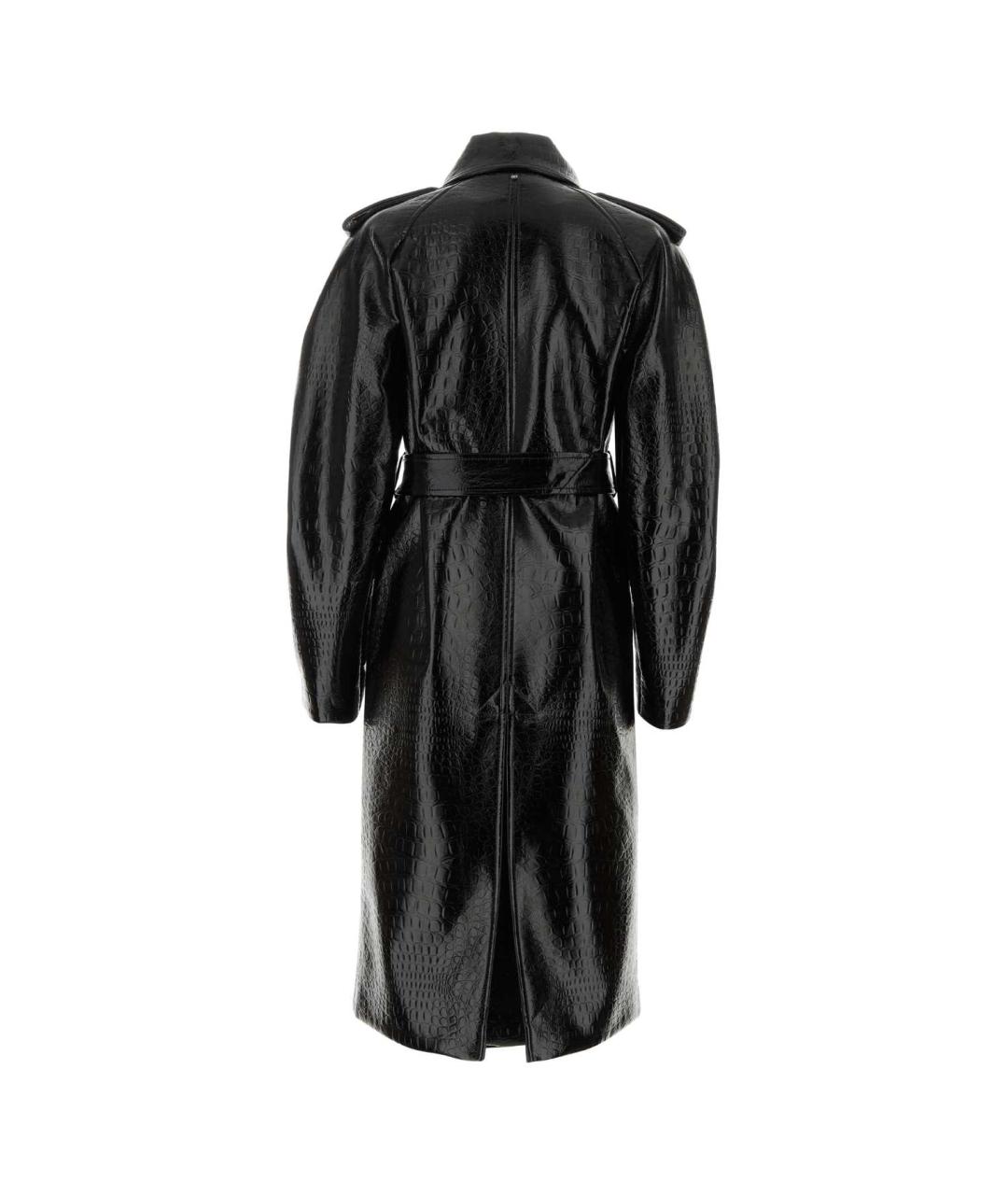 SPORTMAX Черное вискозное пальто, фото 2